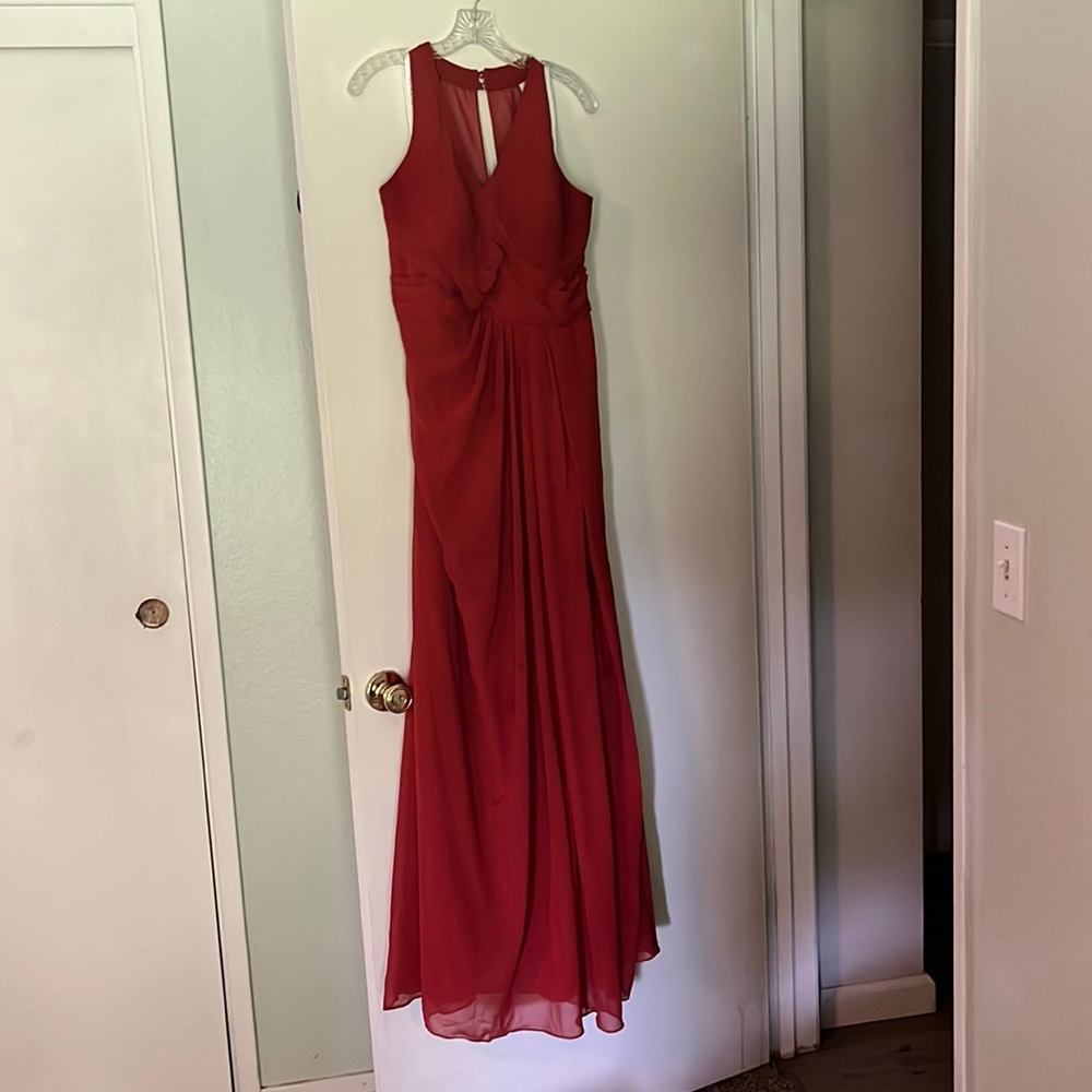 Rust Bridesmaid dress